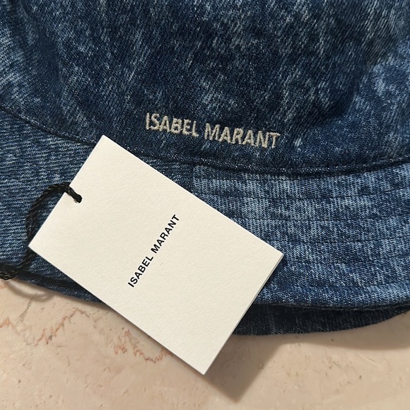 ISABEL MARANT DENIM BUCKET HAT SZ 56 - Picture 2 of 6